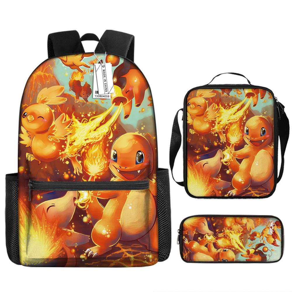 School Season Student Schoolbag Pokémon Pokémon Backpack Cartoon Satchel Pencil Case