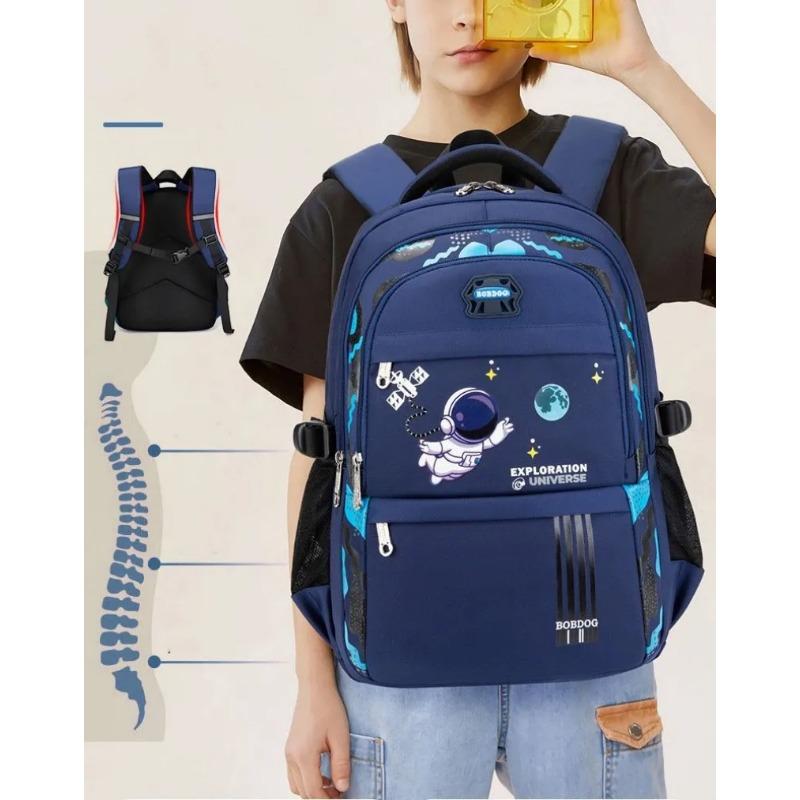 Large Capacity School Bag for Students Astronaut Backpack for Boys Girls Teens Waterproof Lightweight Breathable Shoulder Bags