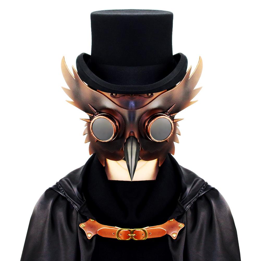 Steampunková maska s ptačím zobákem Halloweenská maska Maska na taneční párty Pokrývka hlavy Slavnostní atmosféra Zábavná maska Rekvizity Halloweenská maska