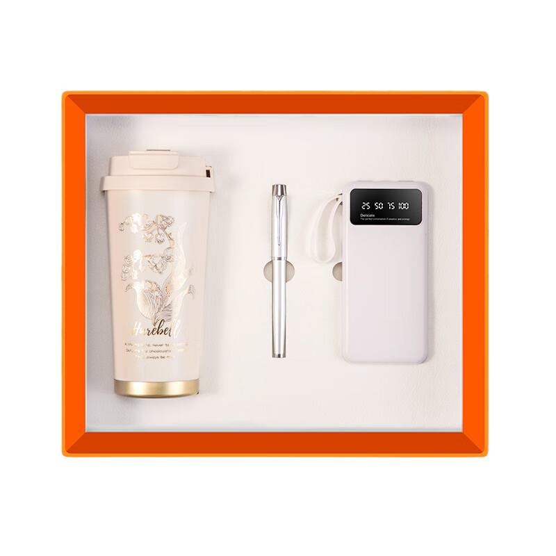 ZhiMeiHuanQiu Ландыш 500 мл Термокружка 3-предметный Подарочный набор