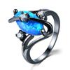 Shaped Multi S Color Zircon Ring Women Jewelry Ornaments Fashion Simple Gift