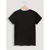 Damen Plus Size Hundepfotenabdruck T-Shirt Lässig Kurzarm Rundhalsausschnitt Frühling Sommer Lässiges Oberteil