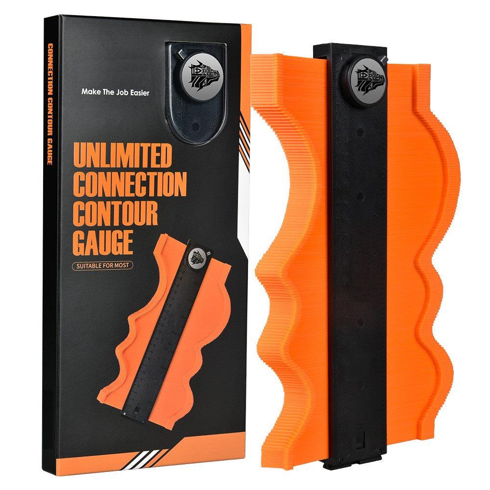 Contour Shape Measuring Wheel with Lock: Precision Woodworking Profile and Arc Gauge