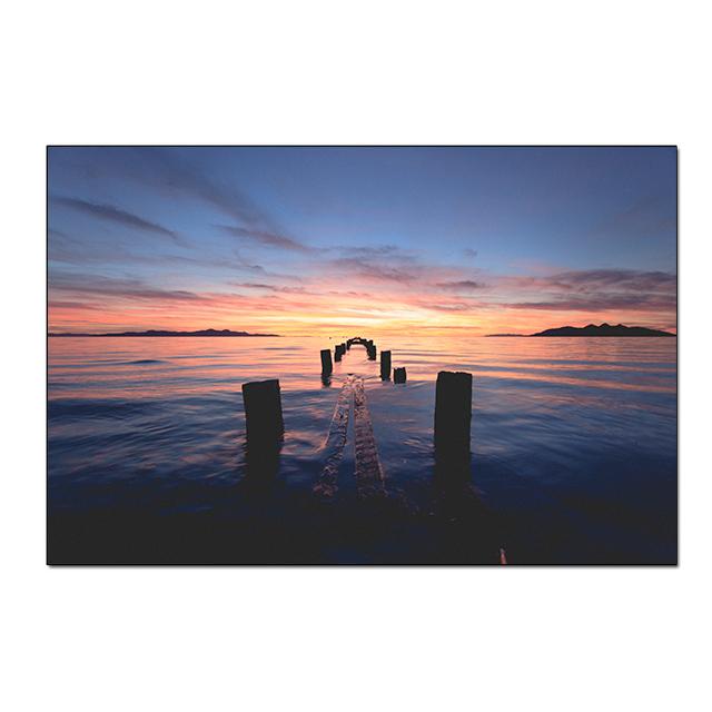 Sonnenaufgang, Meereslandschaft, Strand, Leinwandgemälde, moderne Poster und Drucke, Cuadros, Wandkunst, Bilder, Wohnzimmer, Heimdekoration, ohne Rahmen, ohne Rahmen
