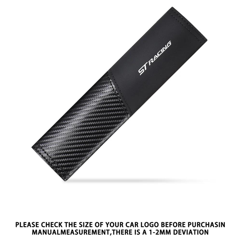 Car Sticker Ford 1/2pcs Car Seat Belt Shoulder Cover Breathable Protection Pad For Ford Focus MK2 MK3 Ranger Fiesta S MAX Mustan