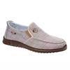 New breathable cloth men's casual shoes, one-pedal flat shoes, light walking, driving work shoes