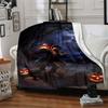 1PC Halloween, Ghostly Scene Blanket Soft Warm All Season Throw for Sofa, Bed, Car, Office Vibrant Colorful Design, Durable & Cozy Gift