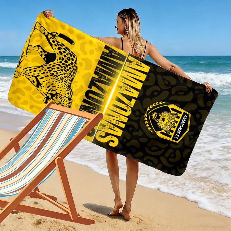 AMAZONAS FC Logo Aufdruck Strandtuch, Großes Weiches Schnelltrocknendes Handtuch für Strand Camping Schwimmen