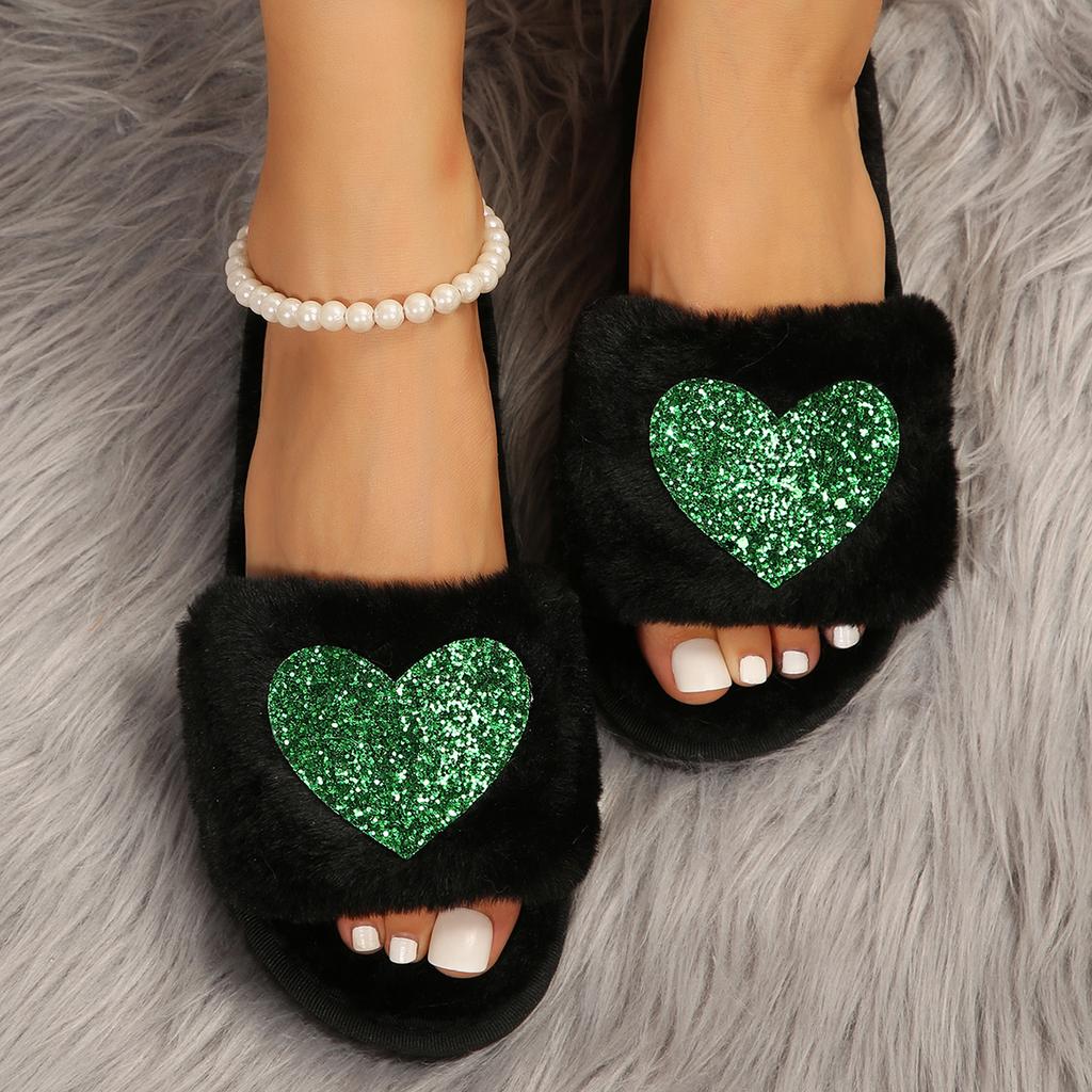Fashion Couple Slippers Women New Love Indoor Heart Shoes Fashion Casual Slippers Platform Indoor Bedroom Slippers Home Slides Women