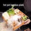 Wooden Four-Compartment Snack & Serving Tray