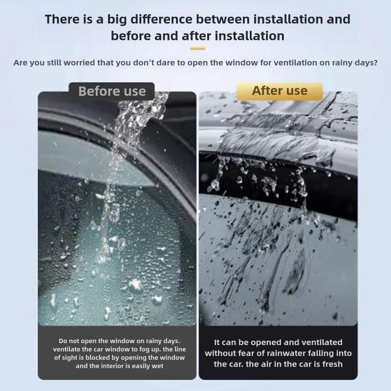 Xpeng P7 P7i 22-25 Car Window Rain Eyebrow Weathershield Window Visor Shade Cover Clear Vision Deflector Guard Window Deflector