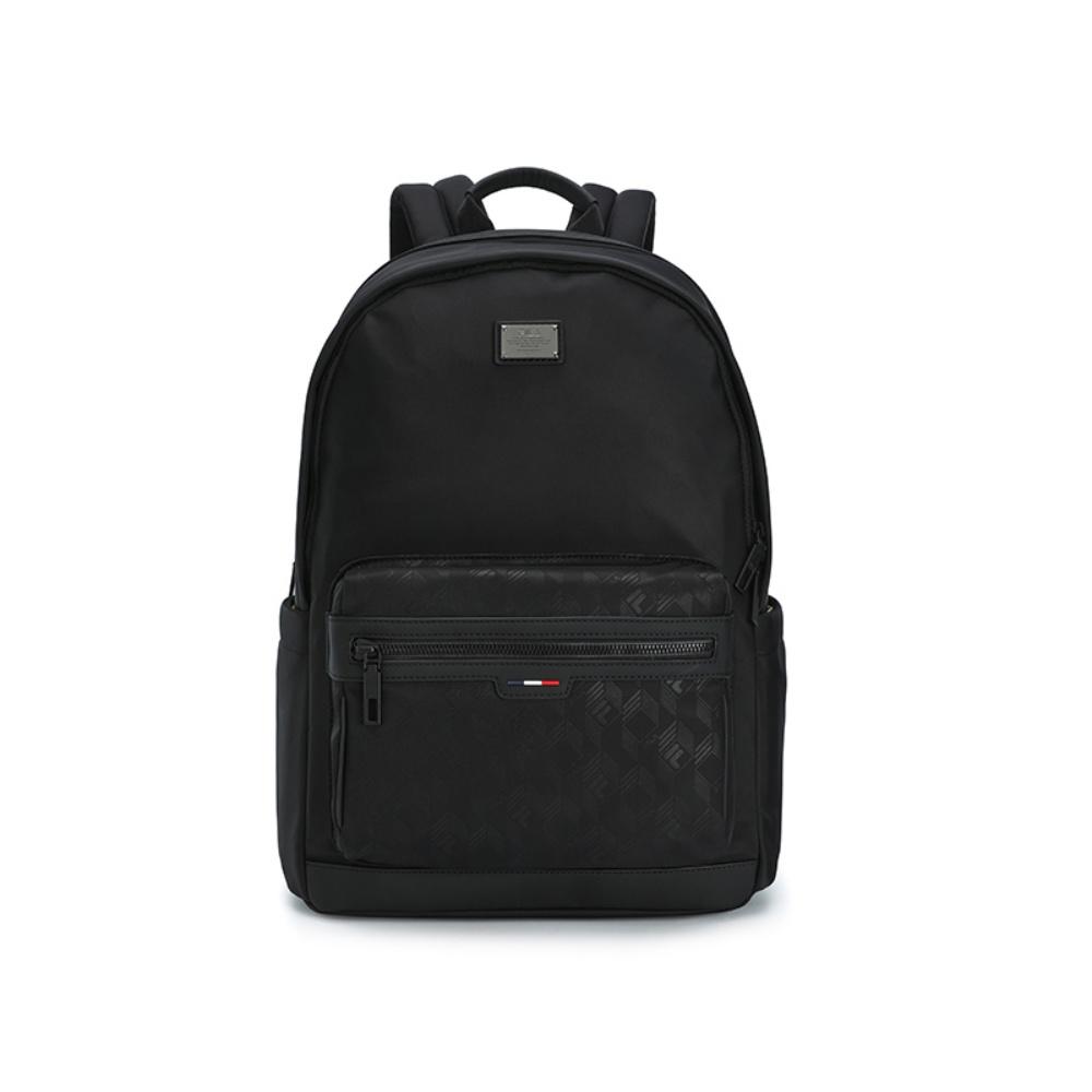 New FILA WHITE Fabric Backpack Men's Jet Black F13M533104FBK