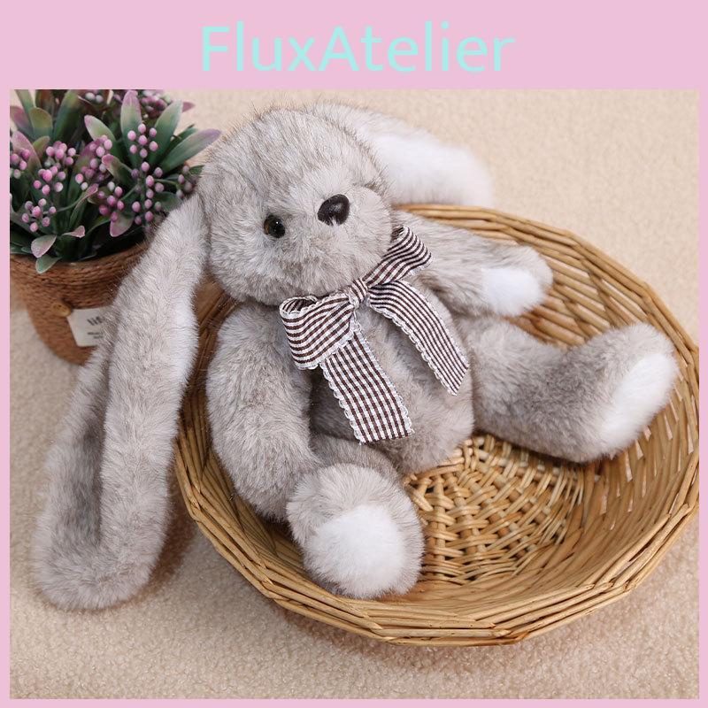 Cute Sitting Rabbit Plush Toy With Bow Tie For Kids And Girls Gift