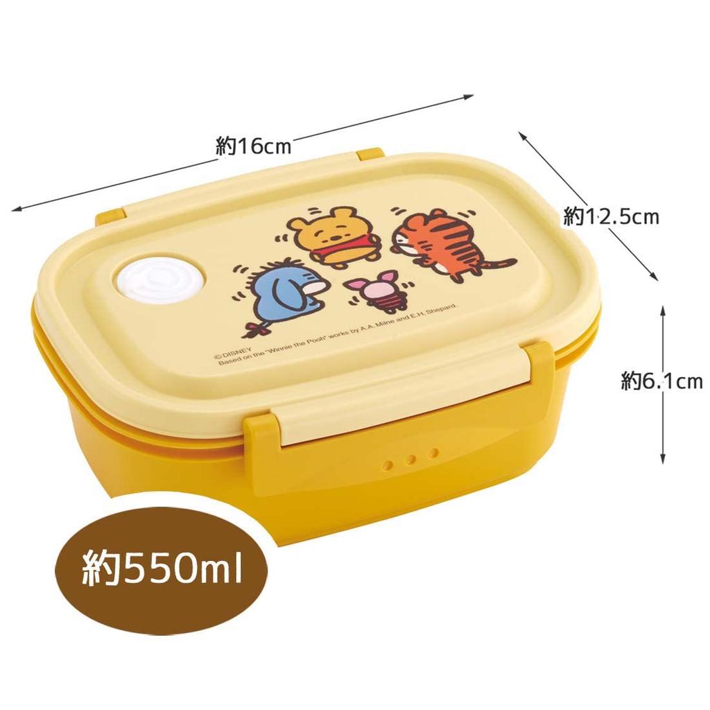 Skater Kanahei Disney Winnie the Pooh Bento Storage Made in Box, 550ml, Microwave-Safe, Container, Japan, XPM4-A