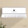 Air Conditioner Wind Deflector: Prevents Direct Blowing with Cute Print, Fits Hanging Units, Fully Enclosed Dust Cover Included.