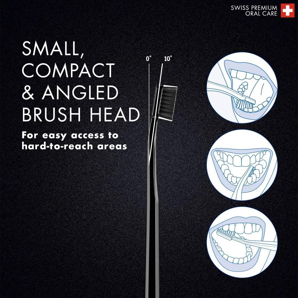 Curaprox Toothbrush Black Is White Set of 2 X (BIW) - (White Black)
