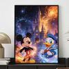Disney 5D DIY Full Circle Diamond Painting Kit Mickey Donald Home Wall Decor Gift