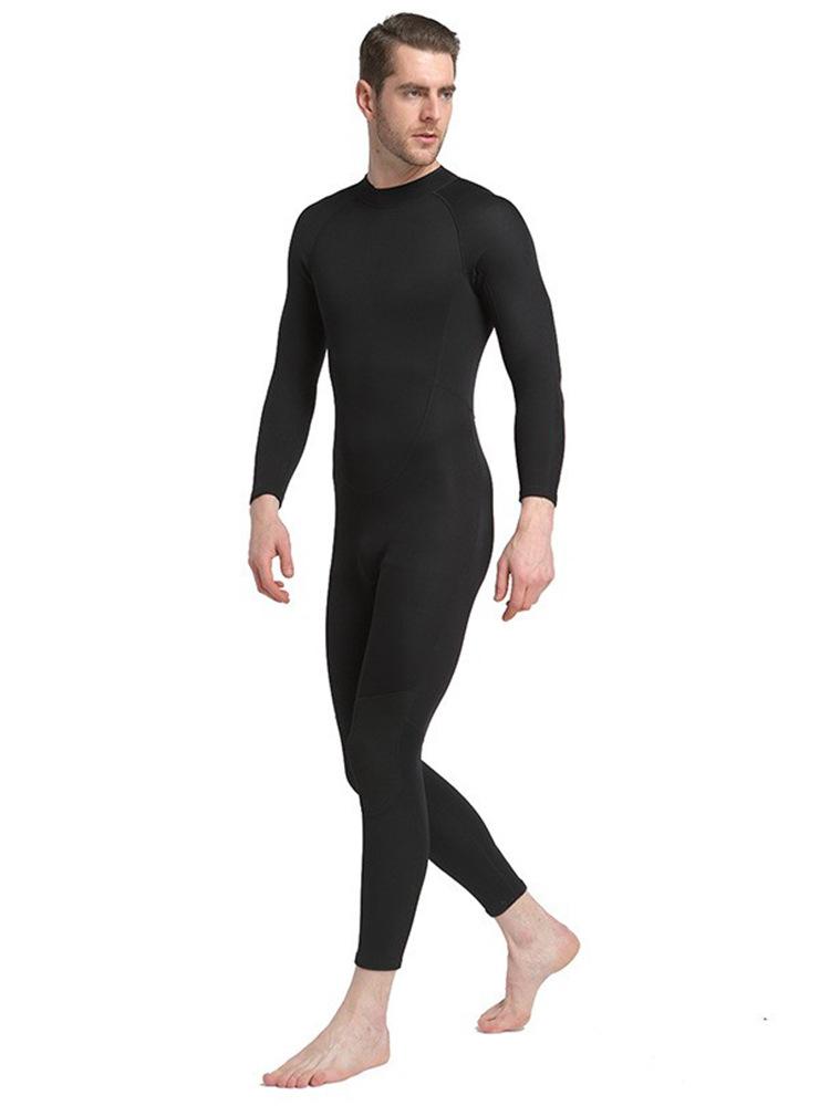 Shark Bat 1.5mm One-piece Diving Suit Men's And Women's Long Sleeved Sunscreen Couple Swimsuit Thick Material Warm Snorkeling Diving Suit