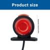 2pcs Truck Side Marker Light 12V 24V Turn Signal Clearance Light Replacement Side Marker Indicator Lamps Brake Lights