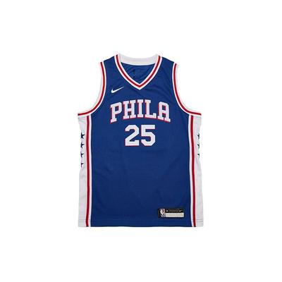 T-Shirt NBA Philadelphia 76ers Simmons 25 Casual Sports Quick-Dry Letter Number Print Breathable Youth Basketball Jersey 3Z2B7BZ2P-76RBS