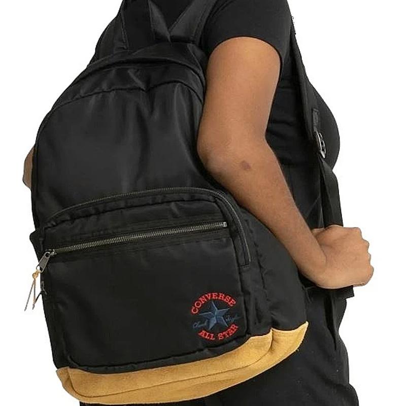 Converse Retro Go 2 Backpack Black Tan 10025477-A02