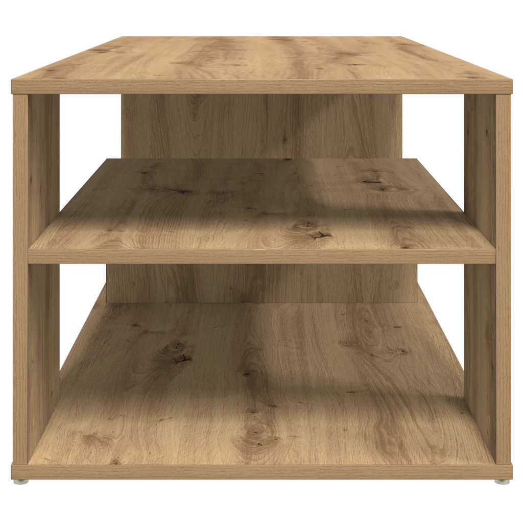 Artisan Oak Coffee Table 100 x 50 x 40 cm Engineered Wood