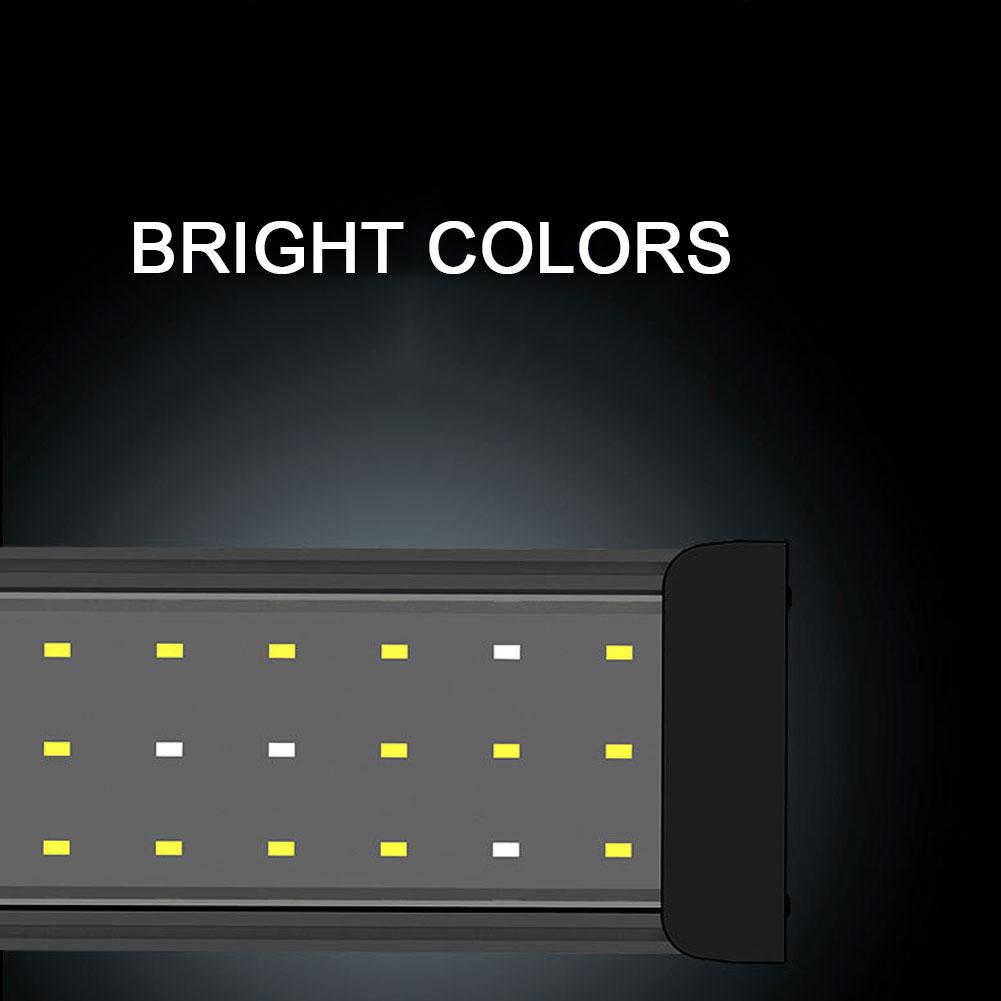 Ultradünne dehnbare Aquarium Aquarium Aluminiumlegierung blau weißes Licht LED Lampe
