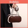 Sac à Bandoulière Mode avec Garniture Pelucheuse pour Femmes Tendance Cuir PU Chaîne Bandoulière