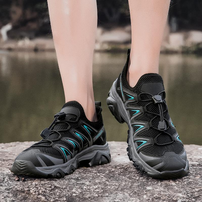 Outdoor Sports Shoes Men's Shoes Summer Mesh Breathable Wear-resistant Non-slip Couple Mountaineering Shoes Women's Shoes Hiking Off-road Shoes