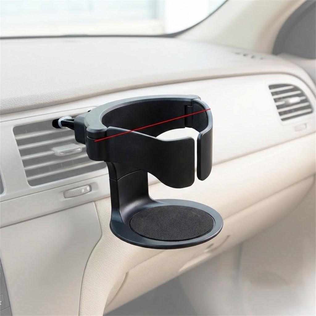 

Universal Car Cup Holder for Air Vent Non-Slip Drink Bottle and Coffee Can Mount Automotive Interior Accessory чорний