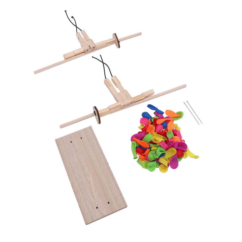 Fencing Puppets Fun Exciting Interactive Handmade Wooden 2 Player Balloon Man Battle for Toys