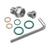 M14x1.5 Stainless Steel Self-Tapping Oil Pan Thread Repair Kit with Magnetic Oversized Drain Plug O Ring Car Oil Pan Oil Drain Plugs 3