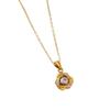 Niche Design 18K Gold Plated Titanium Steel Necklace Pendant for Women