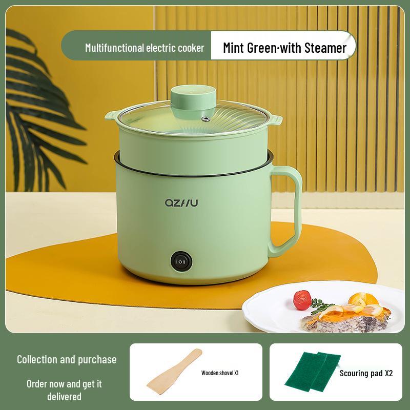 Compact Multi-Functional Electric Cooker: Mini Rice, Soup & Dorm Pot (EU & UK Standards)