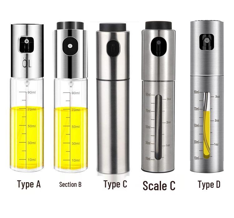 Stainless Steel Oil Sprayer with Scale for BBQ and Seasoning