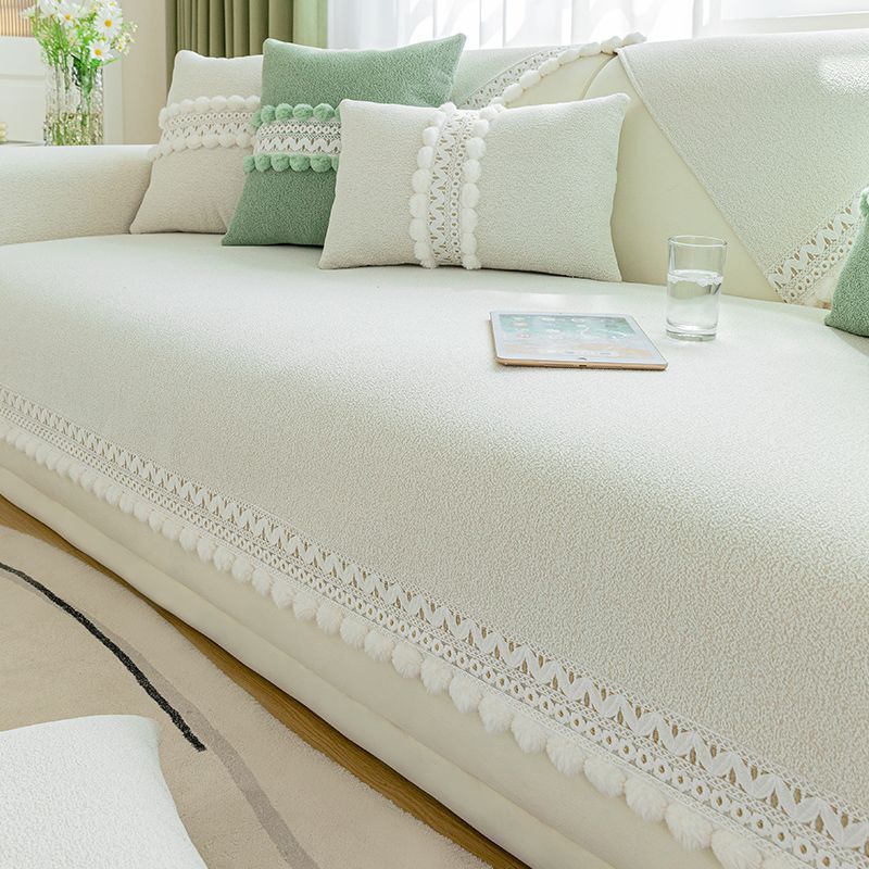 Solid Color Chenille Sofa Cushion, Universal Simple Modern Sofa Cover In All Seasons, Non-Slip And Dirt-Resistant Combination Sofa Cushion