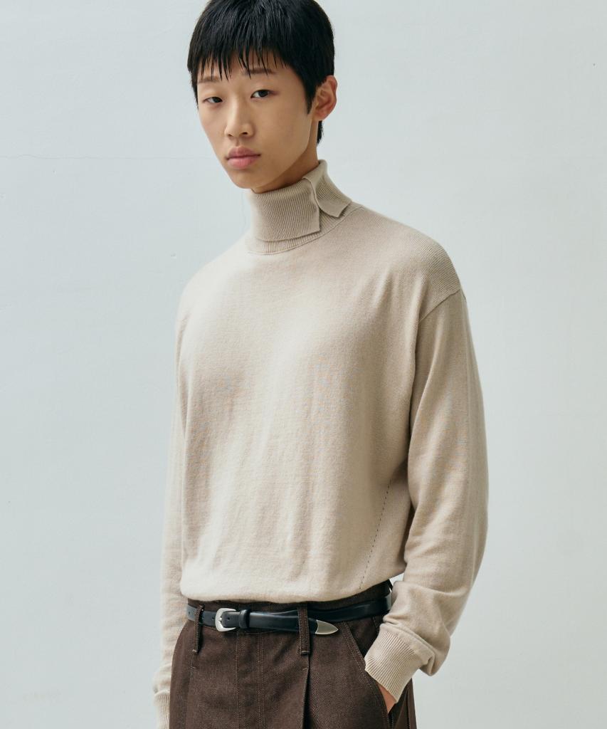 MINAV Cashmere Belle Turtleneck Knit [Ivory]