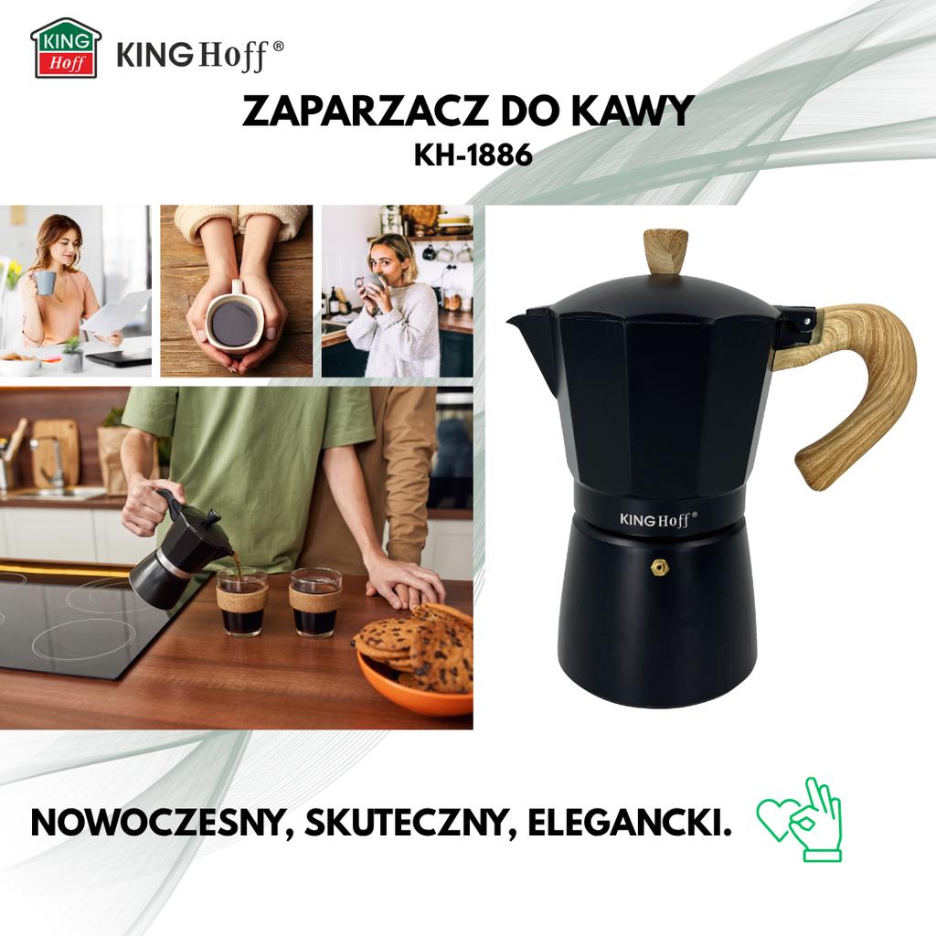 Kawiarka espresso Kafeterka ciśnieniowa KINGHOFF 300ml 6 filiżanek KH-1886
