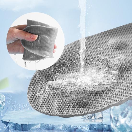 2 Pairs Memory Foam Sports Insoles for Men Women Breathable Shock Absorption Shoe Inserts Trim-to-Fit Ergonomic Foot Support Inserts