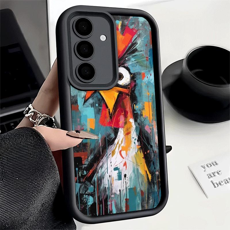 Phone Case for Samsung Galaxy S26 S25 Ultra S24 FE Chicken Hen Rooster Shell S23 Plus S22 + S21 S20 5G Soft Silicone Funda