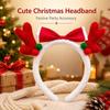 Soft Fabric Christmas Headband Adorable Hair Accessories Stylish Plush Headband  Holiday Costume
