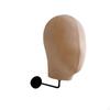 Mannequin Head with Wall Mount Detachable Hook SpaceSaving Hat Display