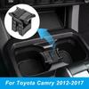 New Black Center Console Cup Holder ABS Great Fitment Center Console ert Divider Durable for Toyota Camry From 2012-2017