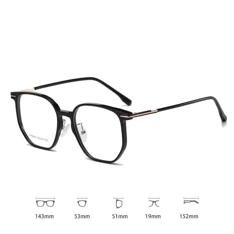 Fashion Luxury Myopia Glasses for Women Oversized Square Frame Minus Diopter Eyewear Unisex New Near Sight Eyeglasses for Men