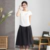 Women's Loose Silk Mulberry Short-Sleeve T-Shirt - Korean Style Sleeveless Summer Top