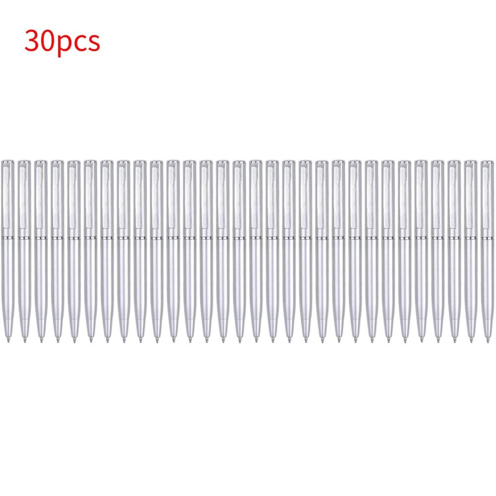 Hochwertiger Metall-Kugelschreiber Stahl Schreib- und Stiftzubehör Schreibwaren Schreibwerkzeuge Drehmechanik-Kugelschreiber 1-30 Stück