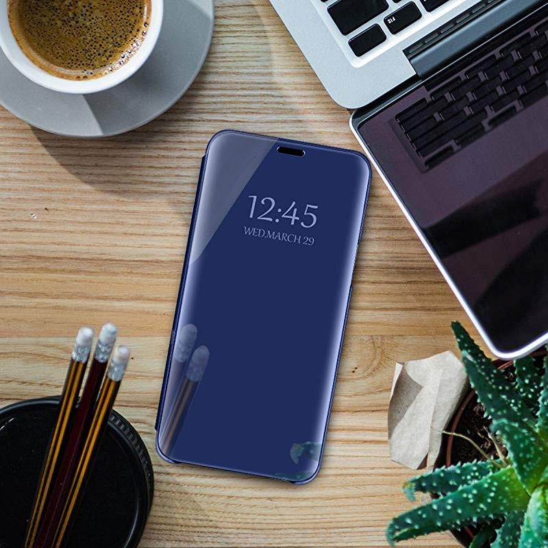 Premium Luxury Glossy Mirror Kickstand Leather Fold Phone Case For Xiaomi 17T Pro 15T 14T 13T 14 Pro Shockproof Protector Cover