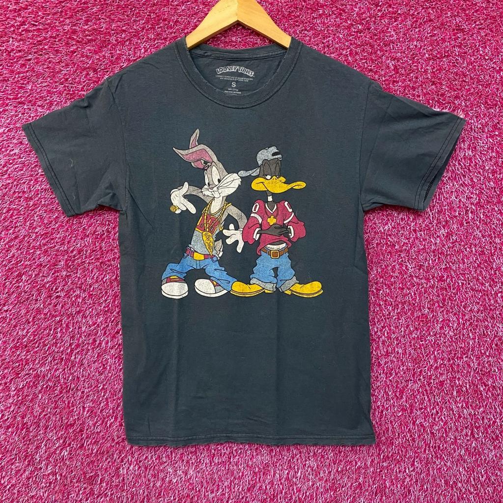 Looney Tunes Bugs Bunny Daffy Duck Hip Hop T-Shirt Small