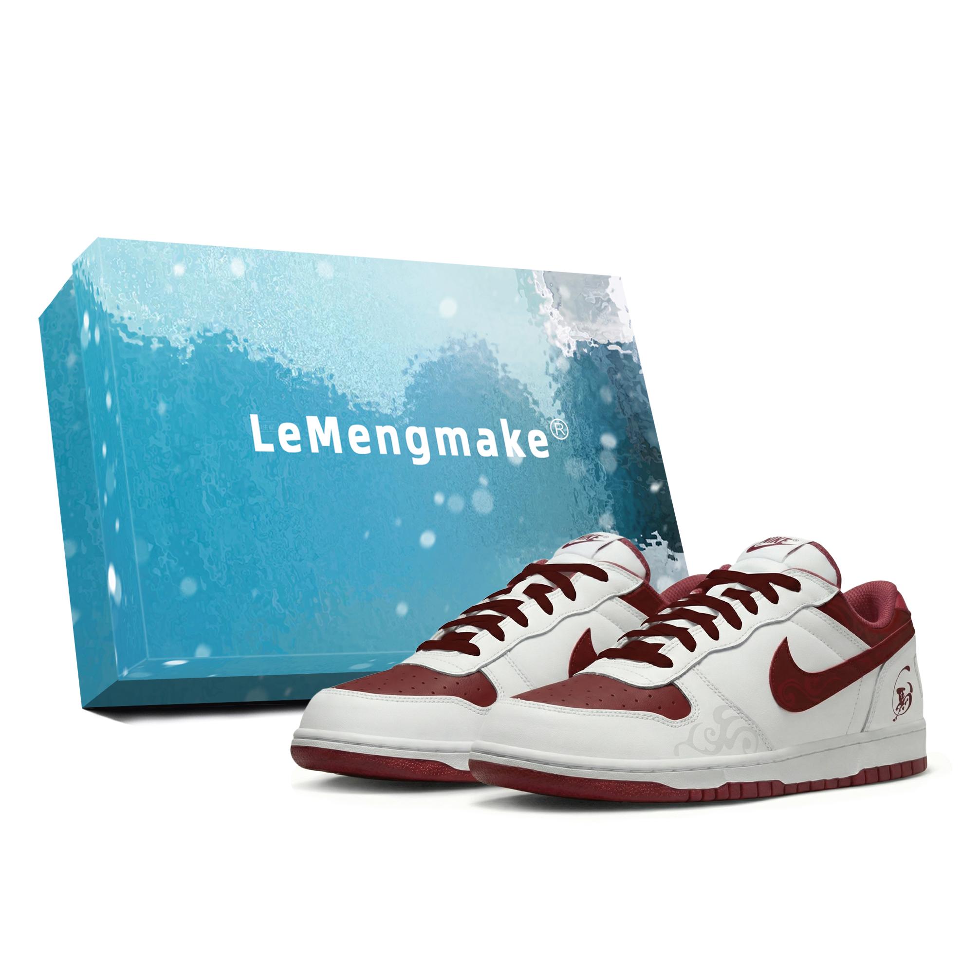 

Nike Big Skateboard Shoes Men s Low Top Red 355152-150(Team778-S-BOX) 44