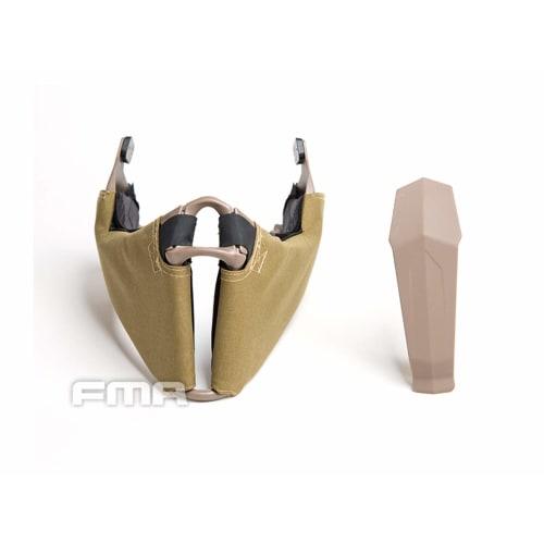 FMA OPS Type Gunsight Mandible Protector for High-Cut Helmets, Black